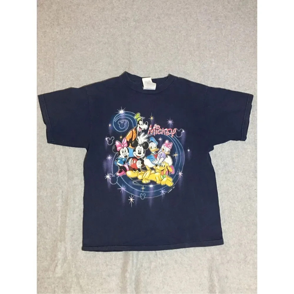 Kids Disney Shirt Size Medium Cotton Mickey And Friends Donald Duck Goofy Daisy